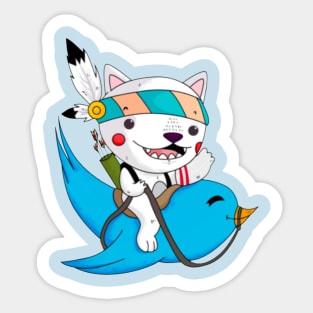 the tweet hunter Sticker